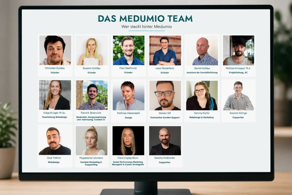 Das Medumio Team - wer steckt hinter Medumio
