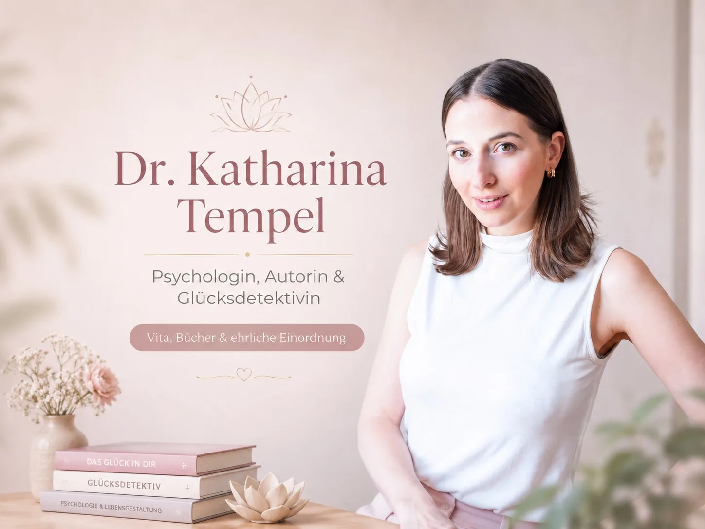 Dr. Katharina Tempel – Psychologin, Autorin & Glücksdetektivin