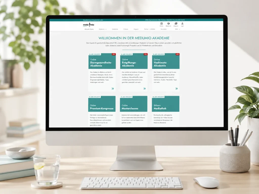 Was ist Medumio – Startseite der Online-Gesundheitsakademie