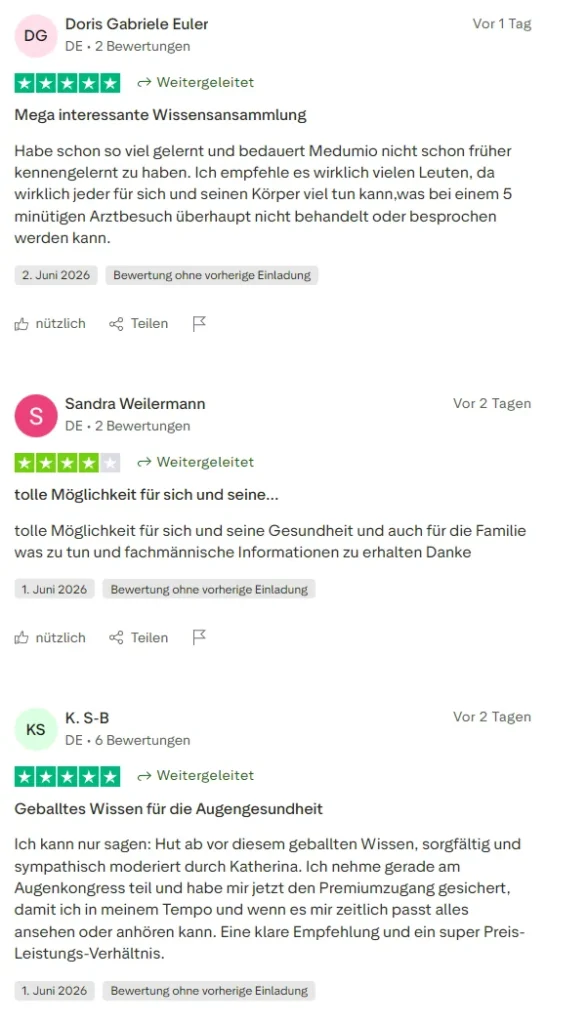 Medumio Erfahrungen und Rezensionen auf Trustpilot